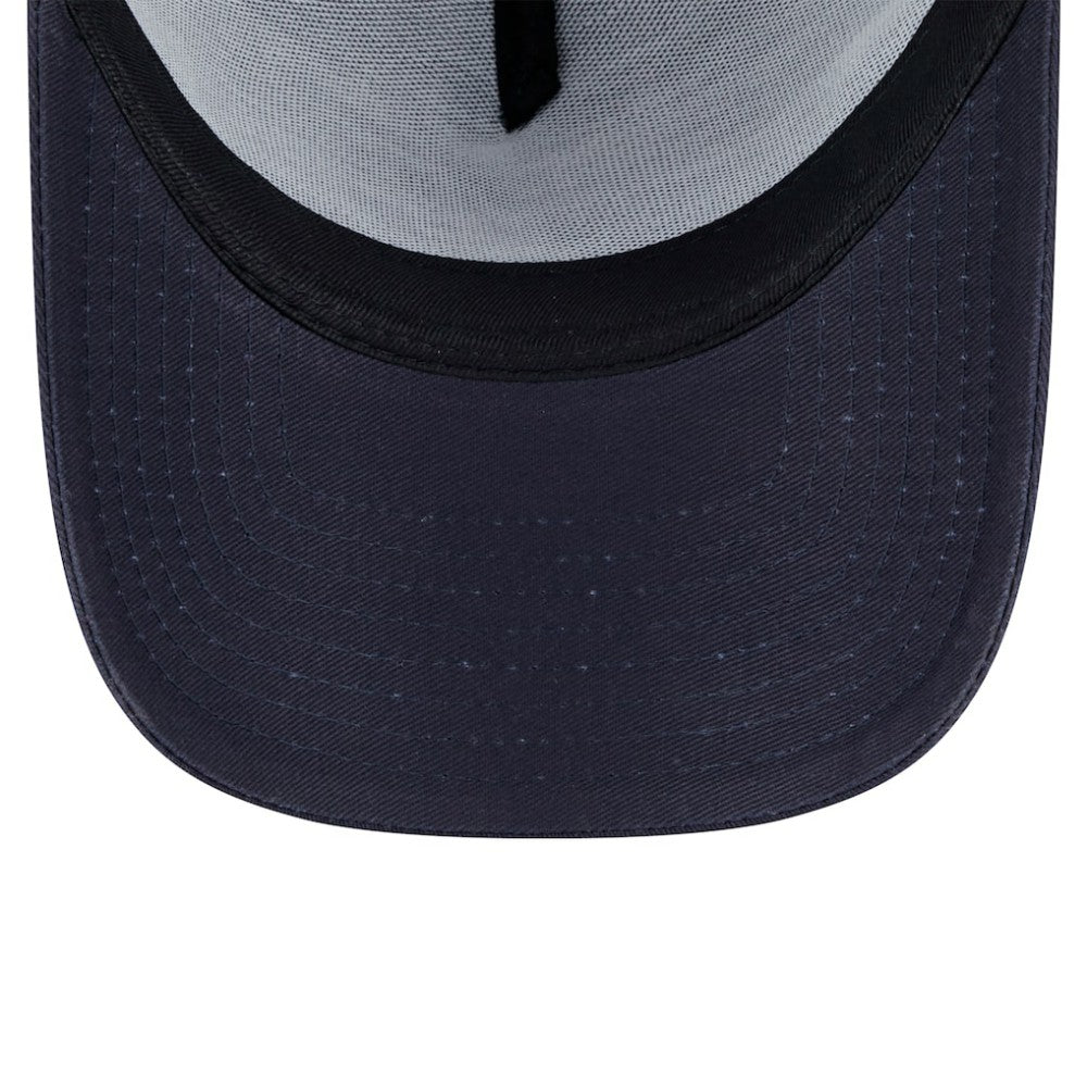 Atlanta Braves New Era 9FORTY A-Frame Trucker Adjustable Hat - Navy - New Era Online