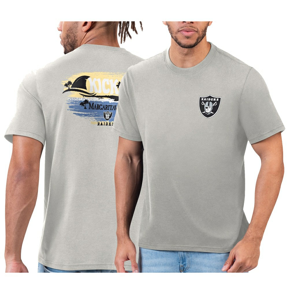 Las Vegas Raiders Margaritaville T-Shirt Silver