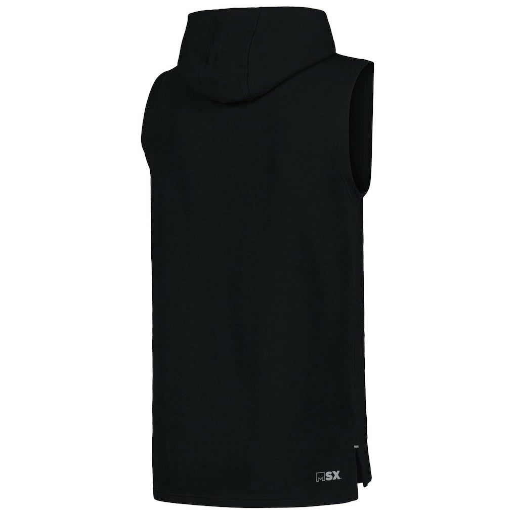 Cincinnati Bengals MSX by Michael Strahan Captain Sleeveless Hoodie T-Shirt Black