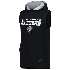 Las Vegas Raiders MSX by Michael Strahan Captain Sleeveless Hoodie T-Shirt Black