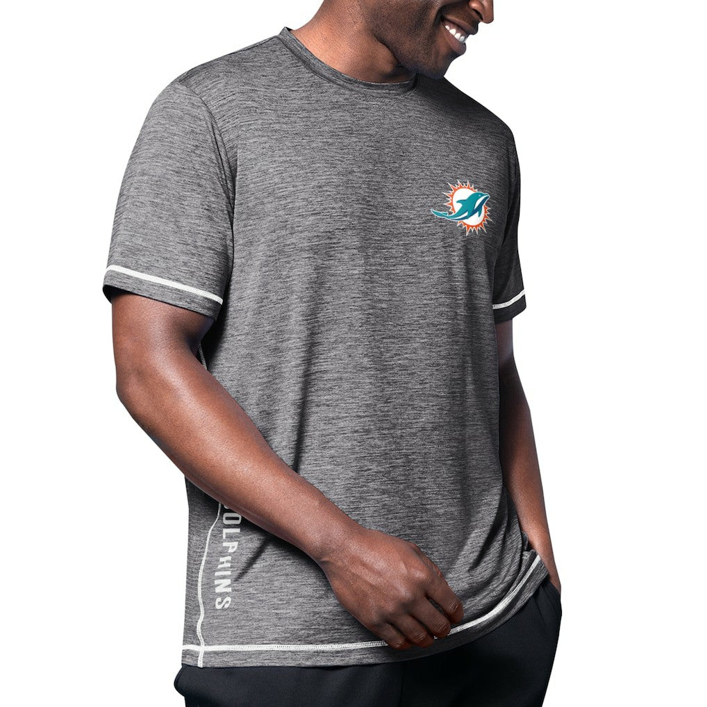 Miami Dolphins MSX by Michael Strahan Motion Space-Dye T-Shirt Black