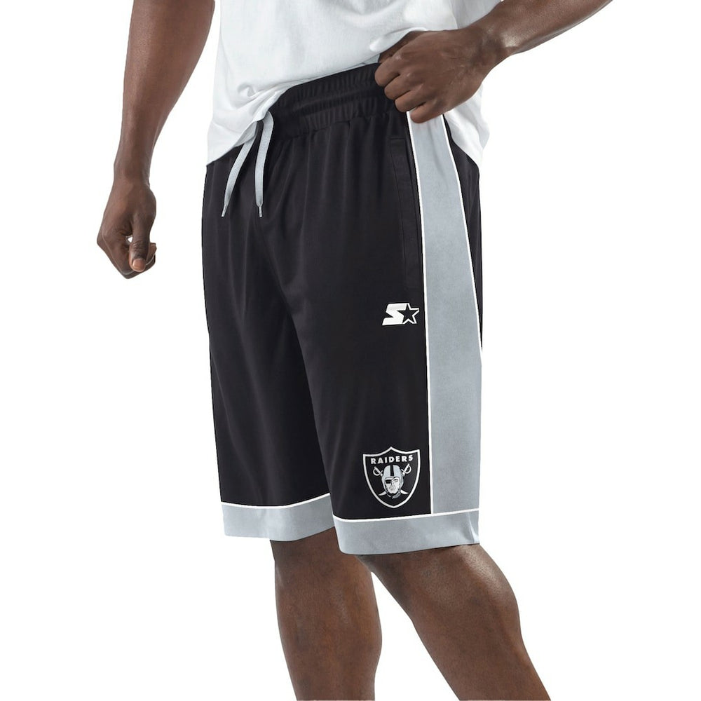 Las Vegas Raiders Starter Fan Favorite Fashion Shorts Black/Silver