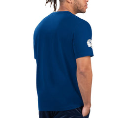 Indianapolis Colts Starter Finish Line Extreme Graphic T-Shirt Royal/White