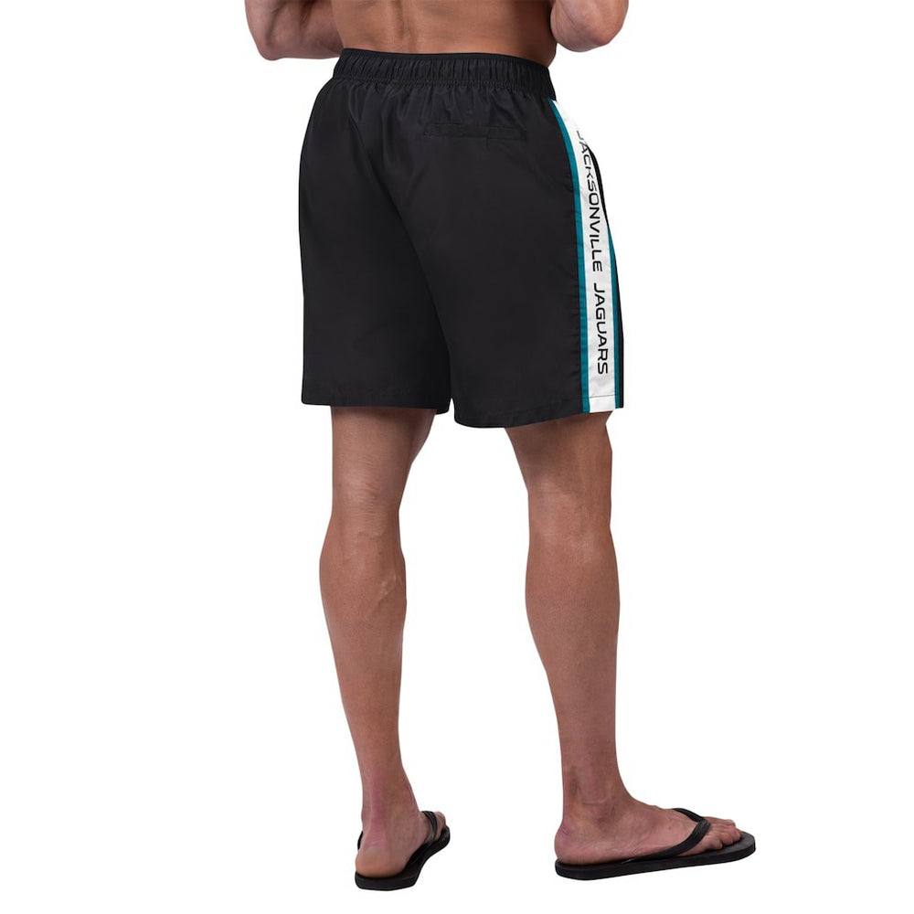 Jacksonville Jaguars G-III Sports by Carl Banks Streamline Volley Swim Shorts Black