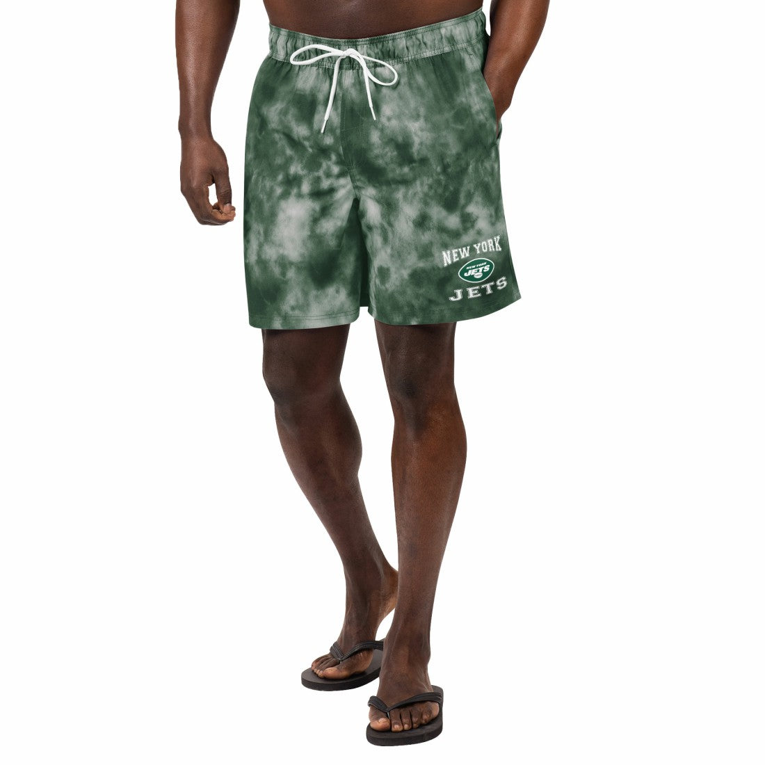 New York Jets G-III Sports by Carl Banks Change Up Volley Swim Trunks Green