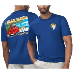 Los Angeles Rams Margaritaville Licensed to Chill T-Shirt Royal