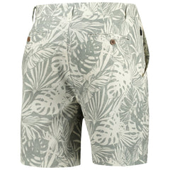 Cleveland Browns Margaritaville Sandwashed Monstera Print Amphib Shorts Gray