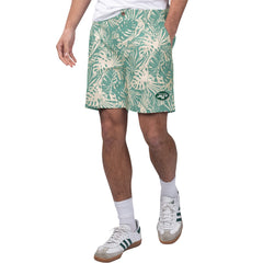 New York Jets Margaritaville Sandwashed Monstera Print Amphib Shorts Green