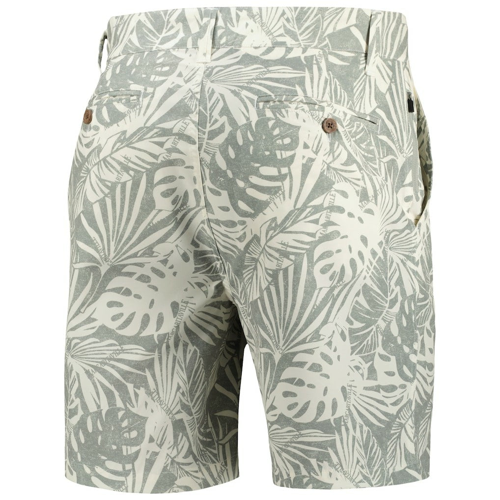 Pittsburgh Steelers Margaritaville Sandwashed Monstera Print Amphib Shorts Gray