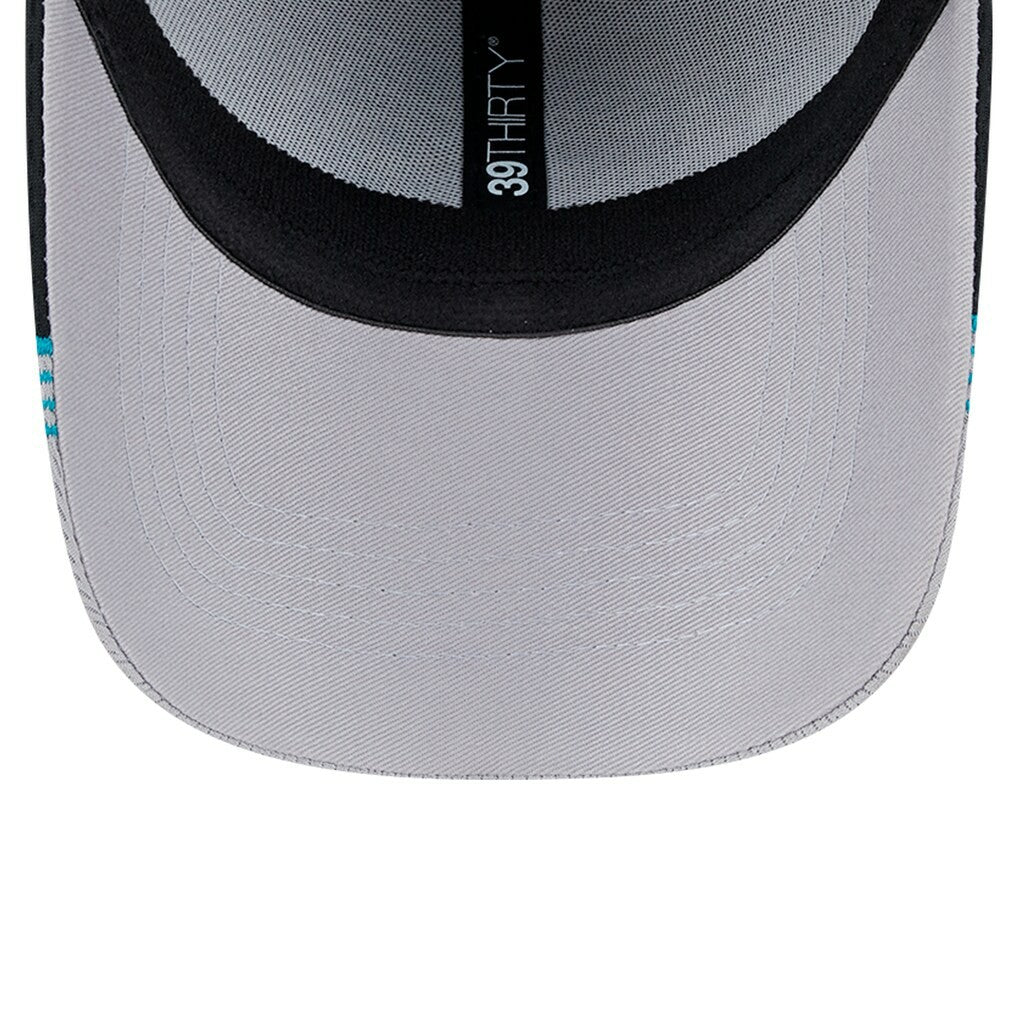New Era Jacksonville Jaguars Gray Throwback Active Visor Trim 39THIRTY Flex Hat