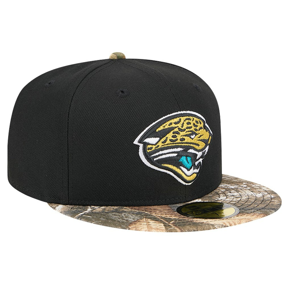 New Era Jacksonville Jaguars Black Active Two-Tone Camo 59FIFTY Fitted Hat