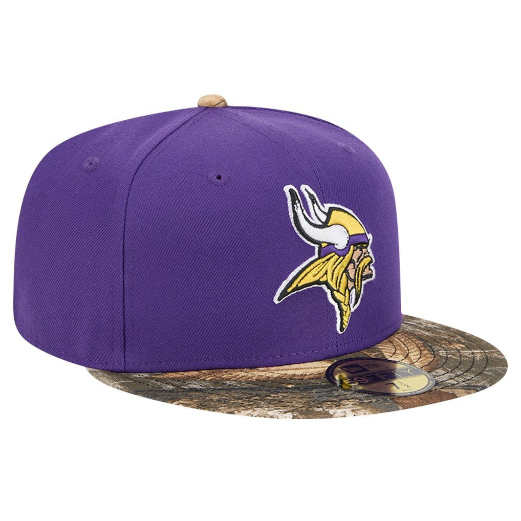 New Era Minnesota Vikings Purple Active Two-Tone Camo 59FIFTY Fitted Hat