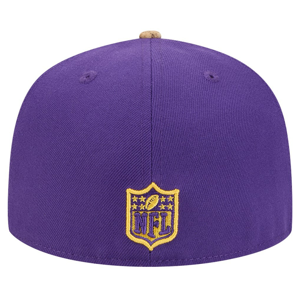 New Era Minnesota Vikings Purple Active Two-Tone Camo 59FIFTY Fitted Hat