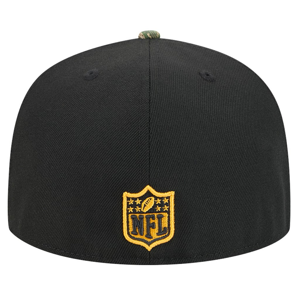 New Era Pittsburgh Steelers Black Active Two-Tone Camo 59FIFTY Fitted Hat