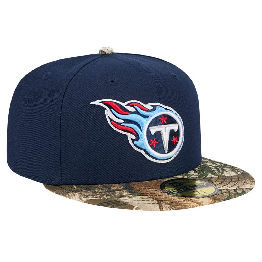 New Era Tennessee Titans Navy Active Two-Tone Camo 59FIFTY Fitted Hat