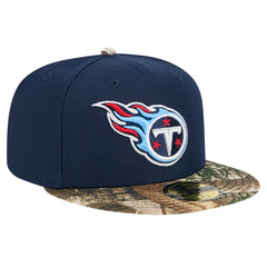 New Era Tennessee Titans Navy Active Two-Tone Camo 59FIFTY Fitted Hat
