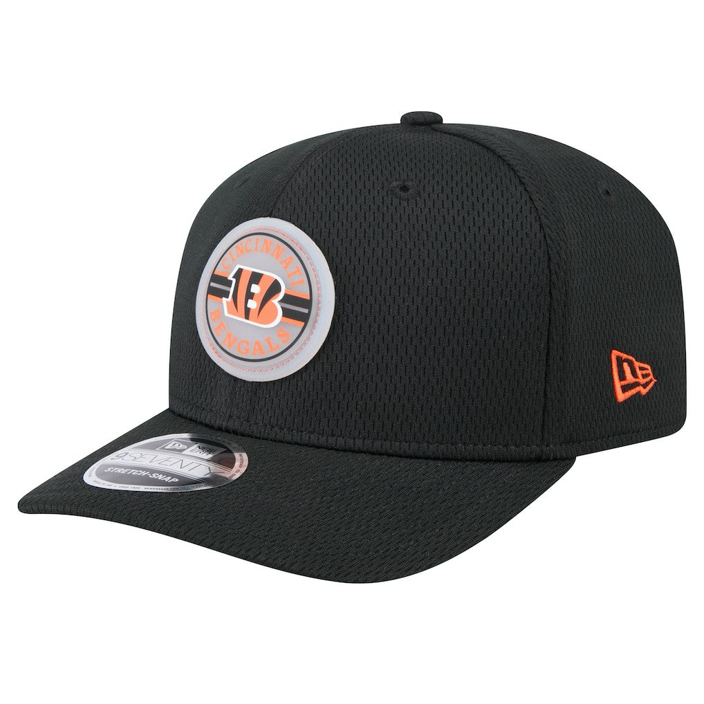 Cincinnati Bengals New Era Adventure Patched 9SEVENTY Stretch-Snap Adjustable Hat Black
