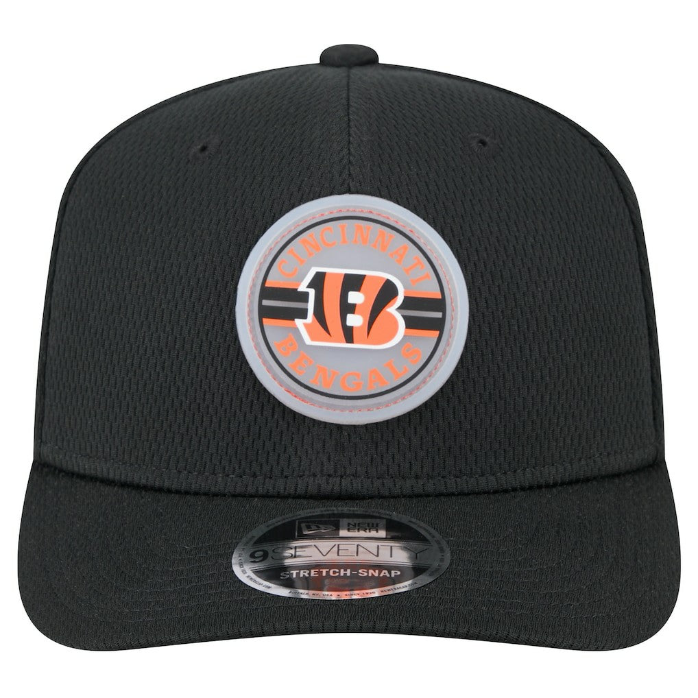 Cincinnati Bengals New Era Adventure Patched 9SEVENTY Stretch-Snap Adjustable Hat Black