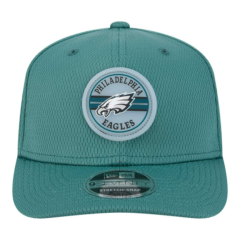 Philadelphia Eagles New Era Adventure Patched 9SEVENTY Stretch-Snap Adjustable Hat Midnight Green