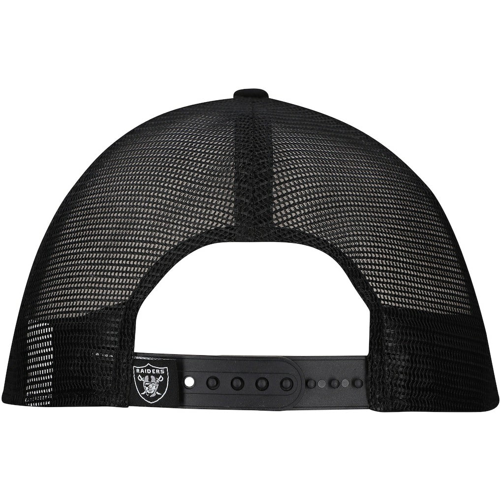 New Era Las Vegas Raiders Distressed 9FIFTY A-Frame Snapback Hat White/Black