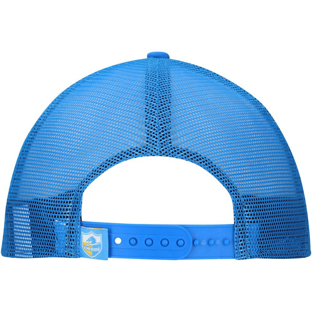 New Era Los Angeles Chargers Distressed 9FIFTY A-Frame Snapback Hat White/Powder Blue