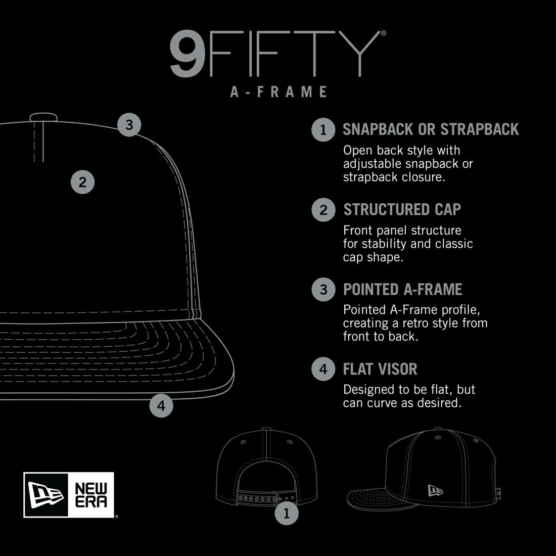 New Era New York Jets Distressed 9FIFTY A-Frame Snapback Hat White/Green