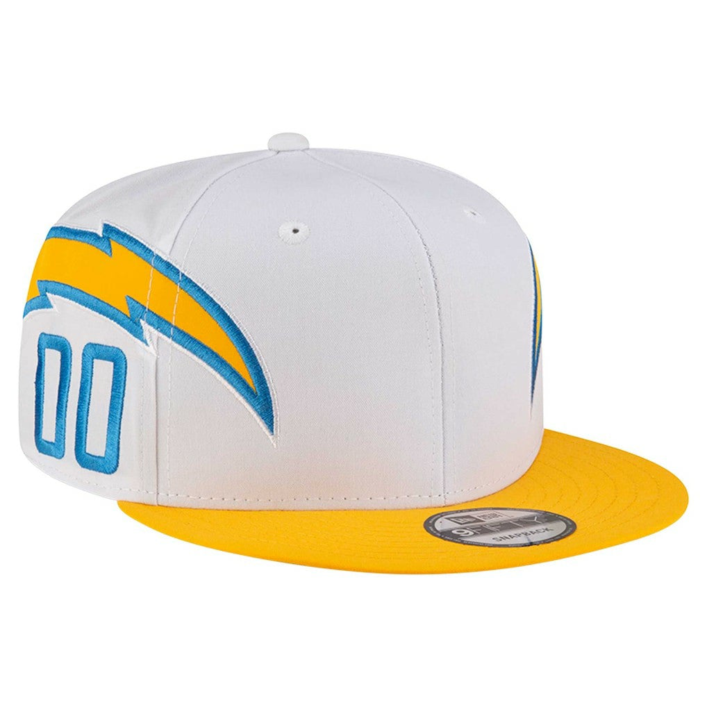 Los Angeles Chargers New Era Helmet 9FIFTY Snapback Hat White