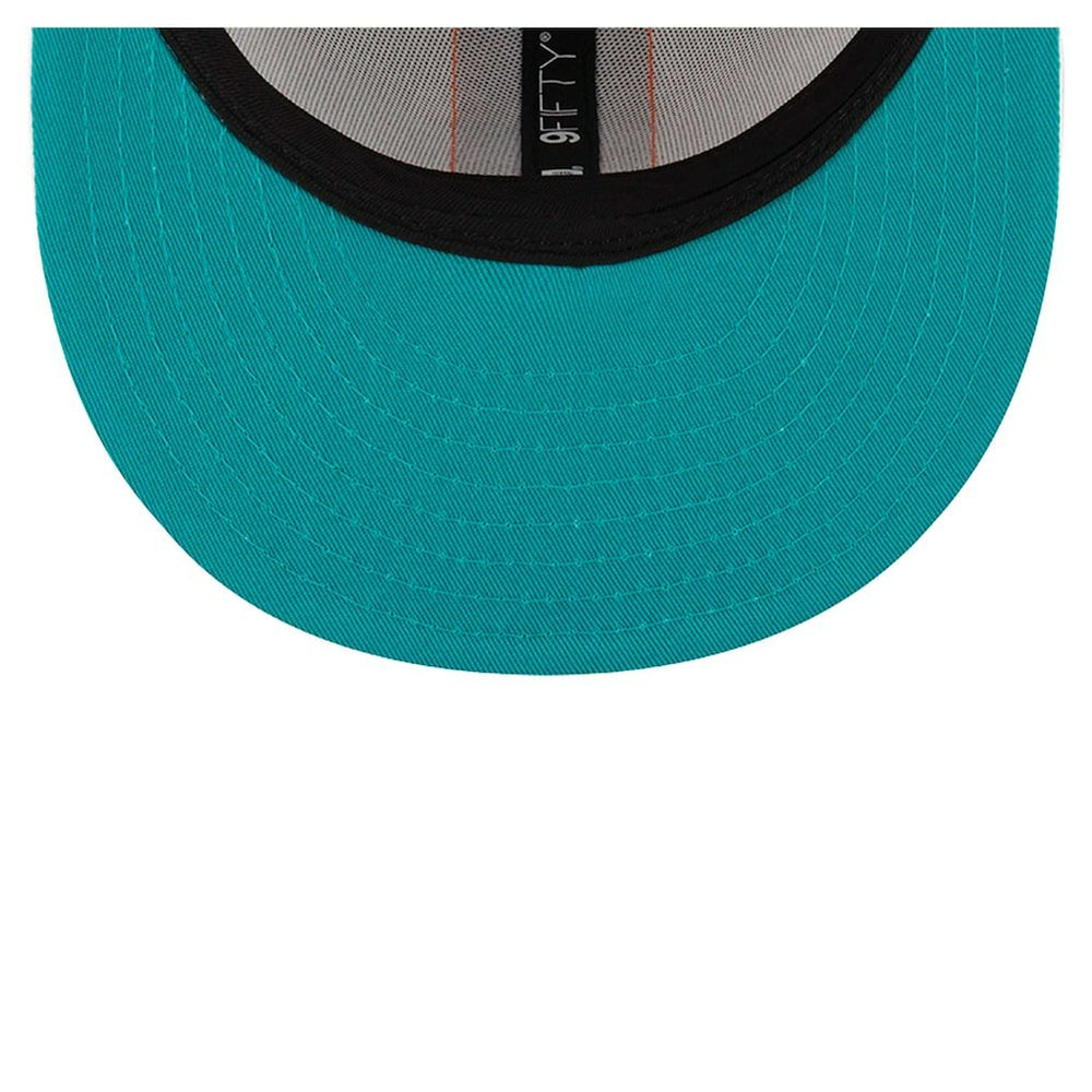 Miami Dolphins New Era Helmet 9FIFTY Snapback Hat White