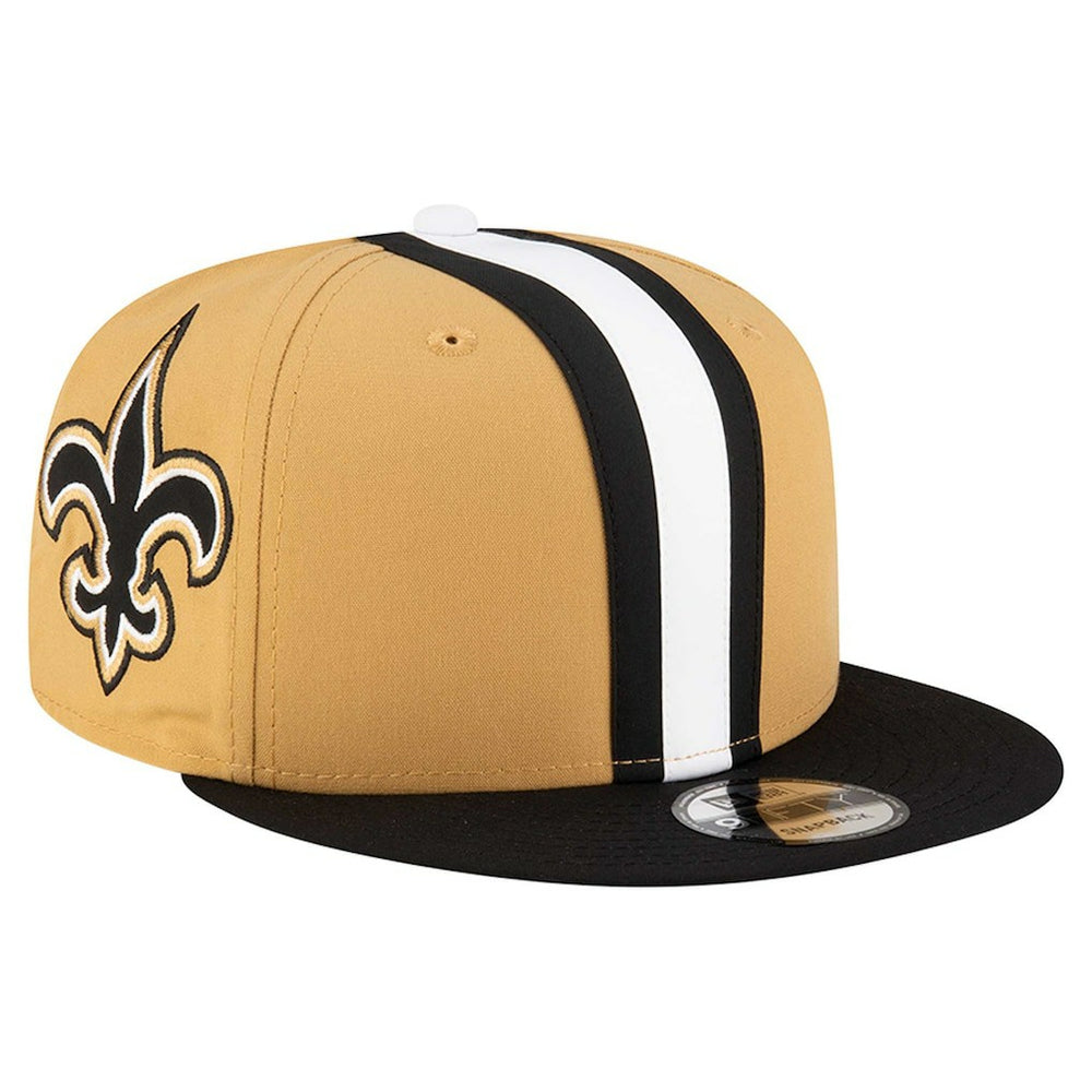New Orleans Saints New Era Helmet 9FIFTY Snapback Hat Gold
