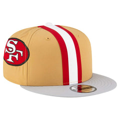 San Francisco 49ers New Era Throwback Helmet 9FIFTY Snapback Hat Gold