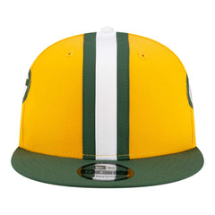 Green Bay Packers New Era Helmet 9FIFTY Snapback Hat Gold