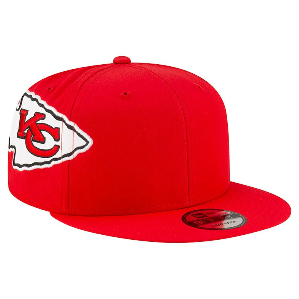 Kansas City Chiefs New Era Helmet 9FIFTY Snapback Hat Red