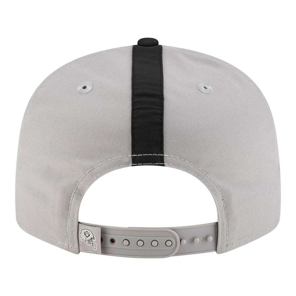 Las Vegas Raiders New Era Helmet 9FIFTY Snapback Hat Gray