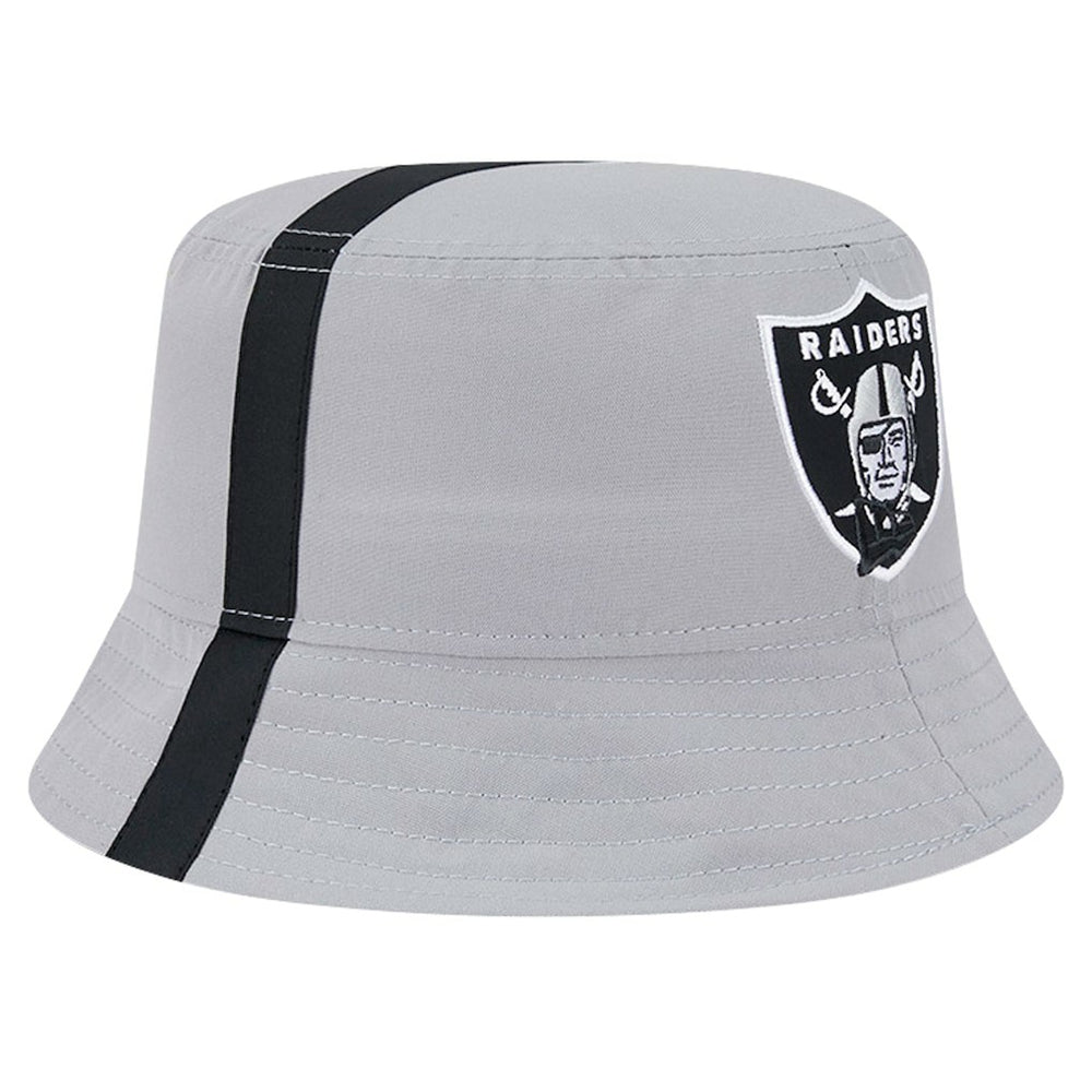 Las Vegas Raiders New Era Helmet Bucket Hat Gray