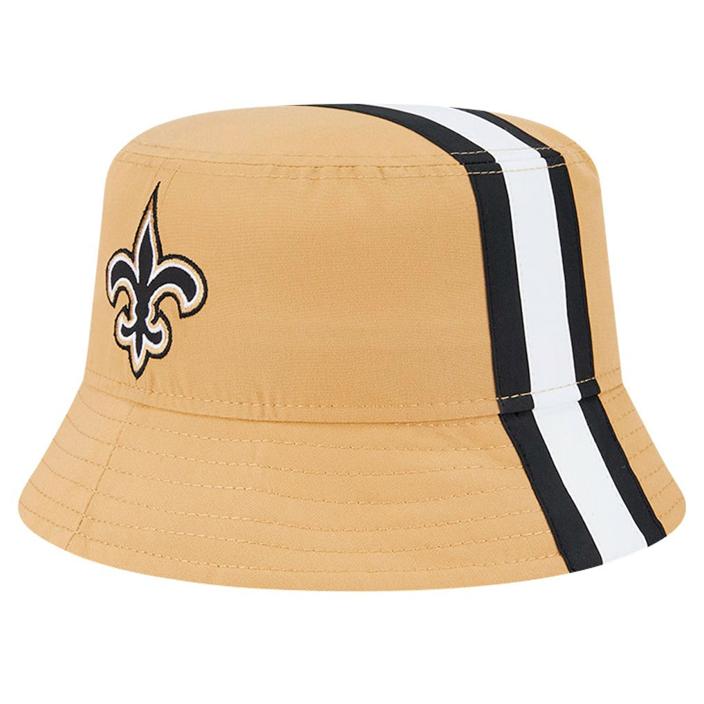 New Orleans Saints New Era Helmet Bucket Hat Gold