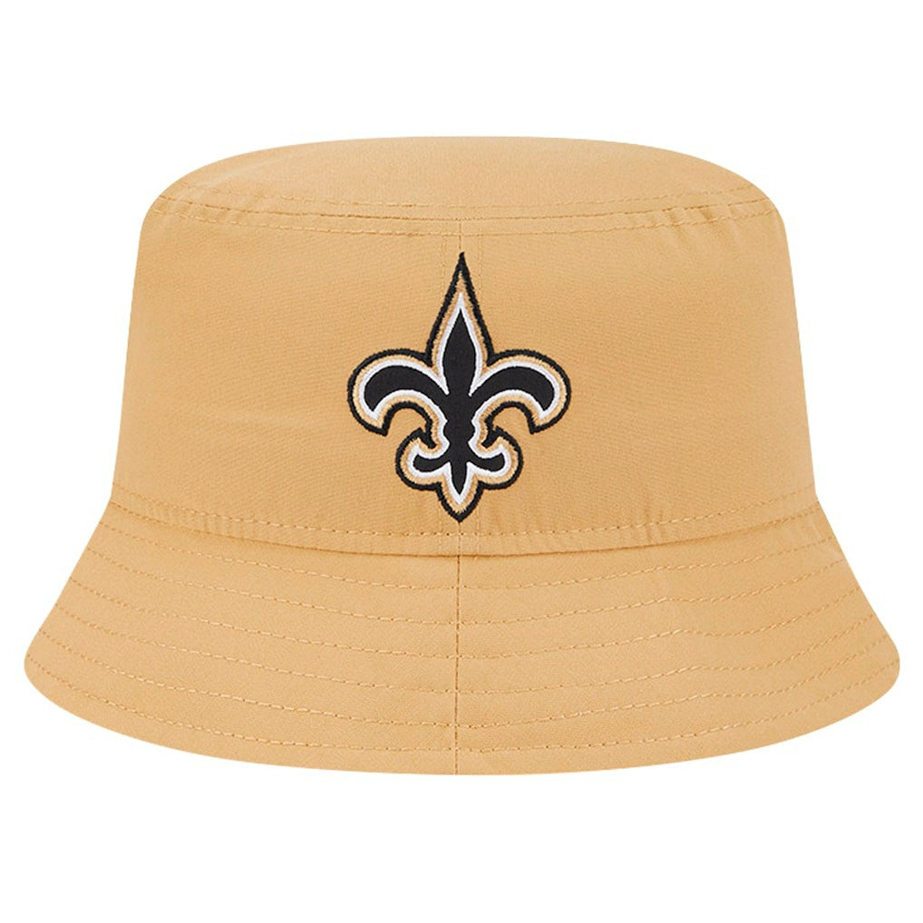 New Orleans Saints New Era Helmet Bucket Hat Gold