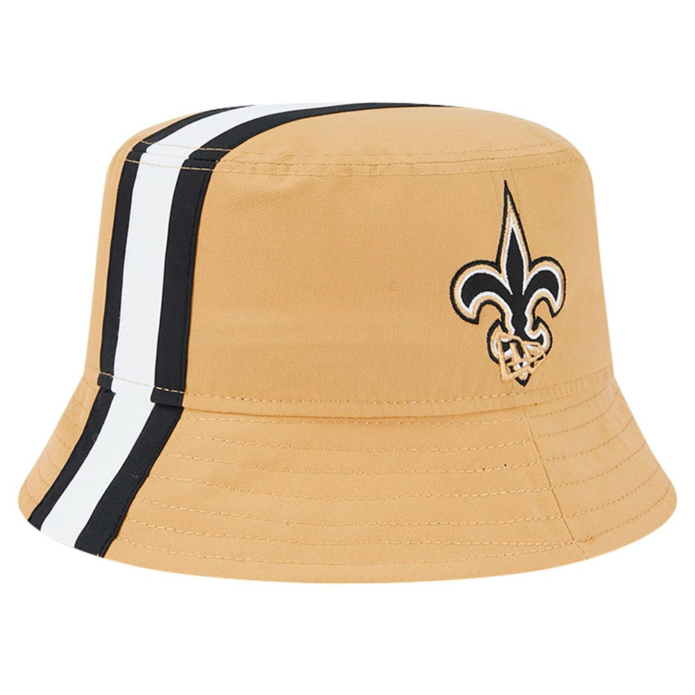 New Orleans Saints New Era Helmet Bucket Hat Gold