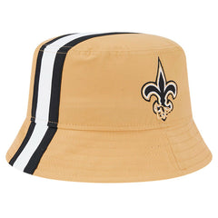 New Orleans Saints New Era Helmet Bucket Hat Gold