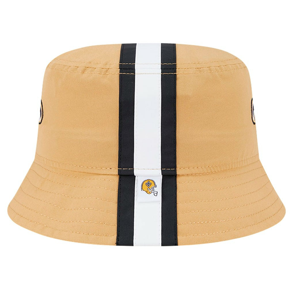 New Orleans Saints New Era Helmet Bucket Hat Gold
