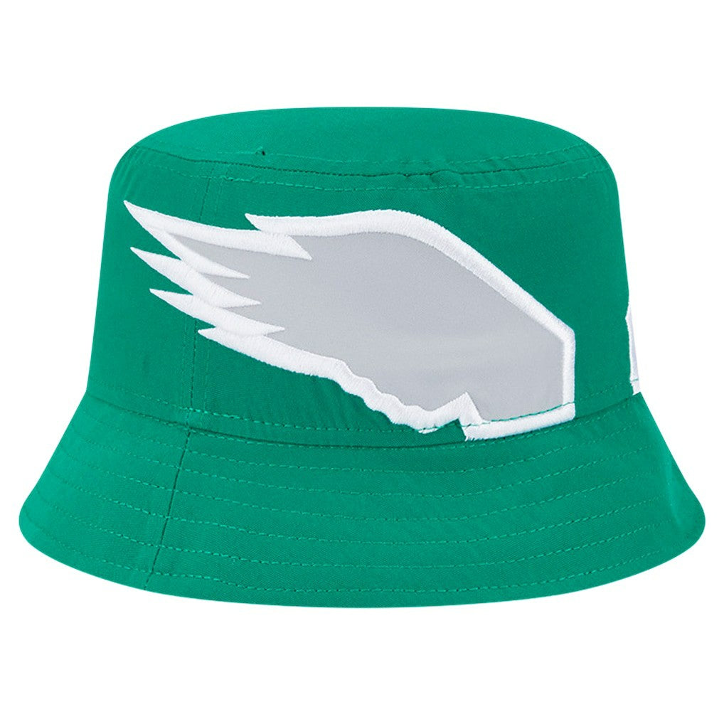 Philadelphia Eagles New Era Helmet Bucket Hat Kelly Green