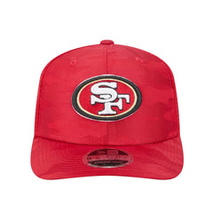San Francisco 49ers New Era Adventure Camo Trucker 9SEVENTY Stretch-Snap Adjustable Hat Scarlet