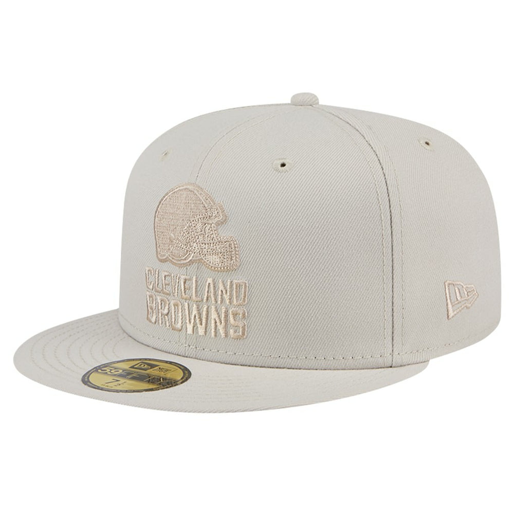 Cleveland Browns New Era Color Pack 59FIFTY Fitted Hat Stone