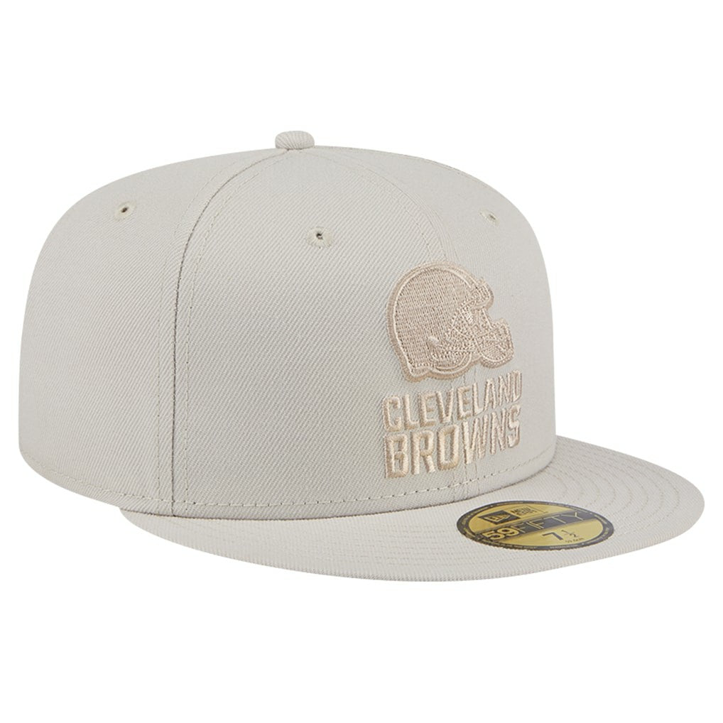 Cleveland Browns New Era Color Pack 59FIFTY Fitted Hat Stone
