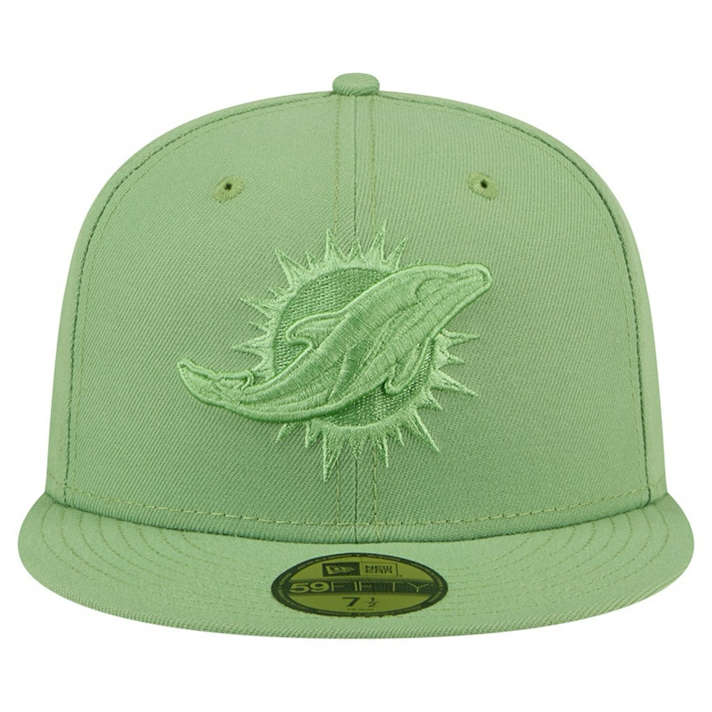 Miami Dolphins New Era Color Pack 59FIFTY Fitted Hat Green