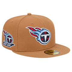 Tennessee Titans New Era Color Pack 59FIFTY Fitted Hat with Side Patch Tan