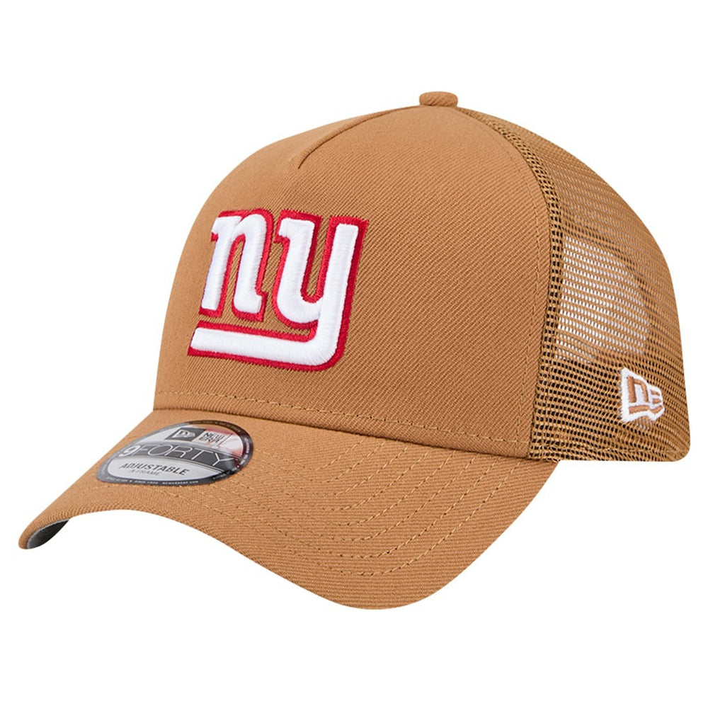New York Giants New Era Color Pack A-Frame Trucker 9FORTY Adjustable Hat Brown