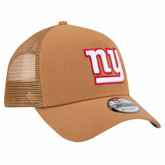 New York Giants New Era Color Pack A-Frame Trucker 9FORTY Adjustable Hat Brown