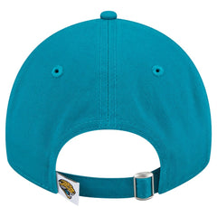 Jacksonville Jaguars New Era Women's Throwback Main Core Classic 2.0 9TWENTY Adjustable Hat Teal