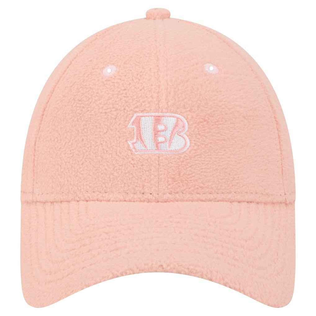 Cincinnati Bengals New Era Women's Cozy Sherpa 9FORTY Adjustable Hat Light Pink