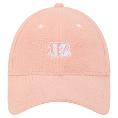 Cincinnati Bengals New Era Women's Cozy Sherpa 9FORTY Adjustable Hat Light Pink